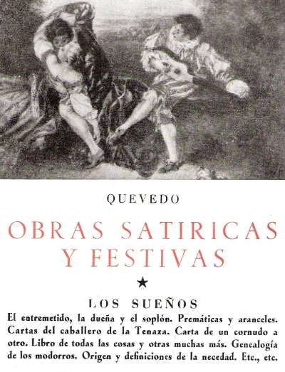 Carte Obras satíricas y festivas I Francisco de Quevedo