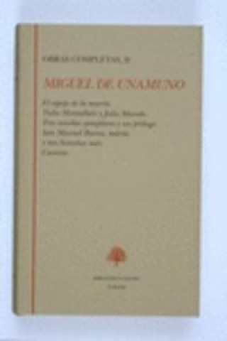 Kniha Narrativa II Miguel de Unamuno