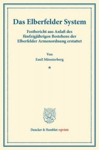 Książka Das Elberfelder System. Emil Münsterberg