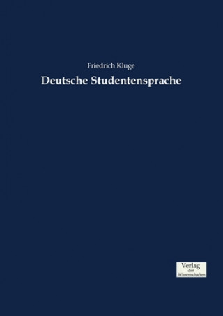 Libro Deutsche Studentensprache Friedrich Kluge