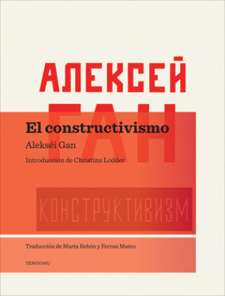 Kniha El Constructivismo Aleksei Gan