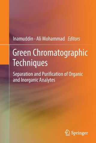 Книга Green Chromatographic Techniques Inamuddin