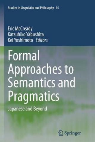 Kniha Formal Approaches to Semantics and Pragmatics Eric McCready