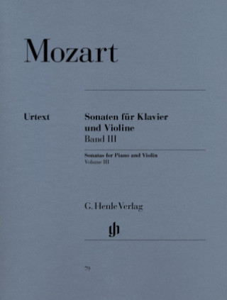 Nyomtatványok Sonaten für Klavier und Violine. Band.3 Wolfgang Amadeus Mozart