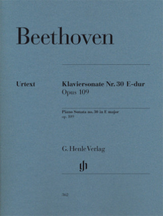 Printed items Klaviersonate E-Dur op.109 Ludwig van Beethoven