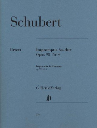 Książka Impromptu As-Dur op.90,4 D 899, Klavier Franz Schubert