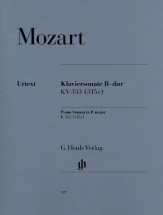 Materiale tipărite Klaviersonate B-Dur KV 333 (315c) Wolfgang Amadeus Mozart