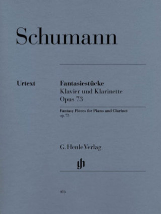 Materiale tipărite Fantasiestücke für Klavier und Klarinette op.73, Klavierpartitur u. Einzelstimme Robert Schumann