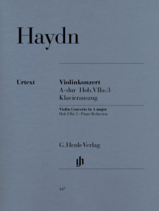 Nyomtatványok Violinkonzert A-Dur Hob.VIIa:3, Klavierauszug Joseph Haydn