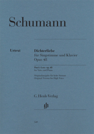 Nyomtatványok Dichterliebe op.48, Gesang und Klavier Robert Schumann