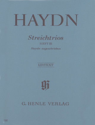 Nyomtatványok Streichtrios (Haydn zugeschrieben), 2 Violinen und Violoncello. Heft.3 Joseph Haydn