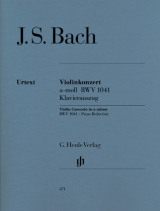 Materiale tipărite Violinkonzert a-Moll BWV 1041, Klavierauszug Johann Sebastian Bach