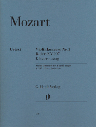 Materiale tipărite Violinkonzert Nr.1 B-Dur KV 207, Klavierauszug Wolfgang Amadeus Mozart