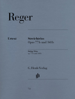 Könyv Streichtrios a-moll op.77b und d-moll op.141b, Violine, Viola und Violoncello Max Reger
