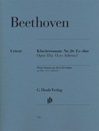 Materiale tipărite Klaviersonate (Les Adieux) Es-Dur op.81a Ludwig van Beethoven