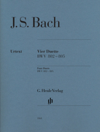 Nyomtatványok Vier Duette BWV 802-805, Klavier Johann Sebastian Bach