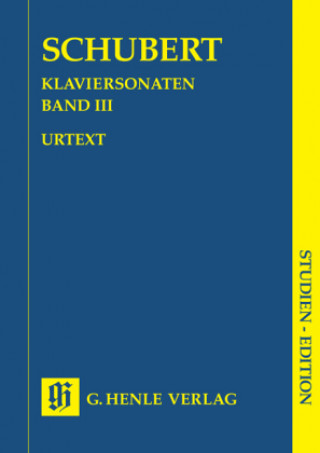 Nyomtatványok Klaviersonaten, Studien-Edition. Bd.3 Franz Schubert