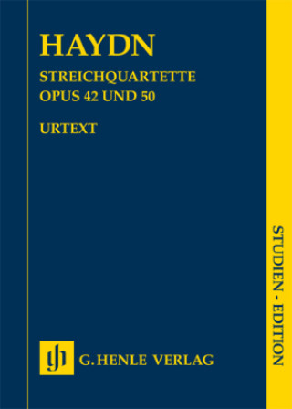 Materiale tipărite Streichquartette op.42 und op.50 (Preußische Quartette), Partitur, Studien-Edition Joseph Haydn