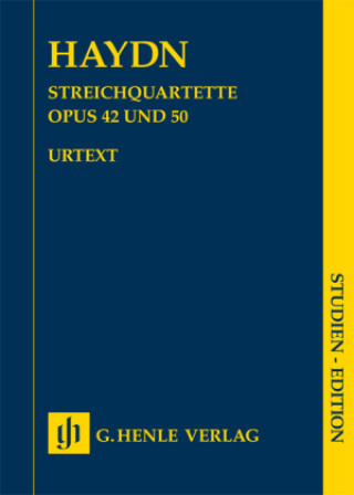 Tlačovina Streichquartette op.42 und op.50 (Preußische Quartette), Partitur, Studien-Edition Joseph Haydn