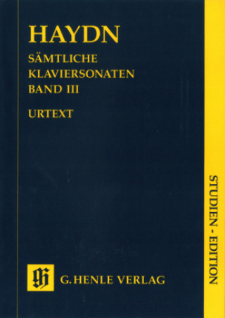 Tiskovina Sämtliche Klaviersonaten, Studien-Edition. Bd.3 Joseph Haydn