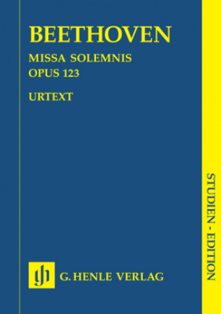 Materiale tipărite Missa solemnis D-Dur op.123, Partitur Ludwig van Beethoven