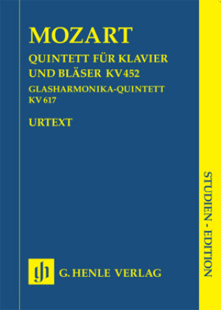 Tiskovina Klavierquintett Es-Dur KV 452 für Klavier, Oboe, Klarinette, Horn und Fagott, Partitur Wolfgang Amadeus Mozart