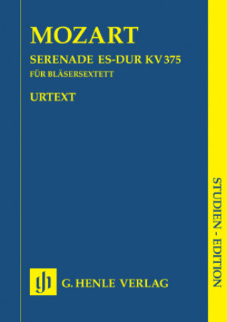 Nyomtatványok Serenade Es-Dur KV 375, für Bläsersextett, Partitur Wolfgang Amadeus Mozart