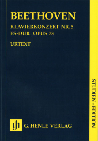 Nyomtatványok Klavierkonzert Nr.5 Es-Dur op.73, Klavierauszug, Studien-Edition Ludwig van Beethoven