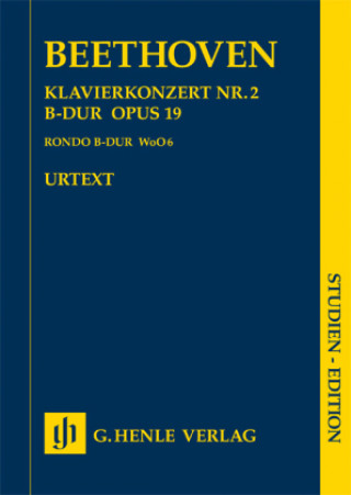 Nyomtatványok Klavierkonzert Nr.2 B-Dur op.19, Klavierauszug, Studien-Edition Ludwig van Beethoven