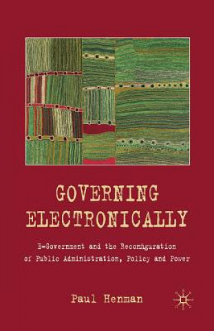 Kniha Governing Electronically P. Henman