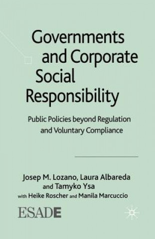 Kniha Governments and Corporate Social Responsibility J. Lozano