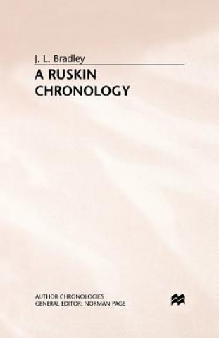 Kniha Ruskin Chronology J. Bradley