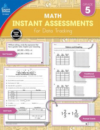 Carte Instant Assessments for Data Tracking, Grade 5: Math Redeana Davis Smith