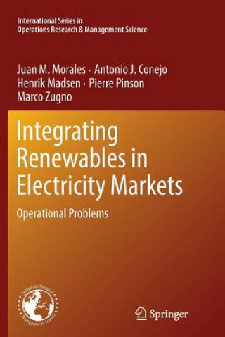 Kniha Integrating Renewables in Electricity Markets Juan M. Morales