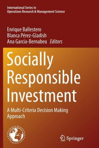 Kniha Socially Responsible Investment Enrique Ballestero