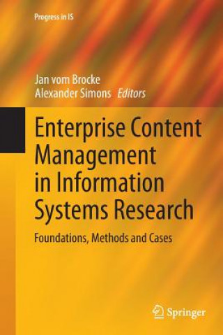 Kniha Enterprise Content Management in Information Systems Research Alexander Simons