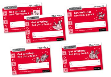 Kniha Read Write Inc. Phonics: Get Writing! Red Ditty Books 1-5 Mixed Pack of 5 Ruth Miskin