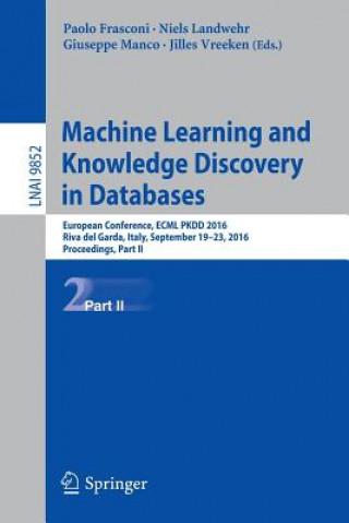 Kniha Machine Learning and Knowledge Discovery in Databases Paolo Frasconi