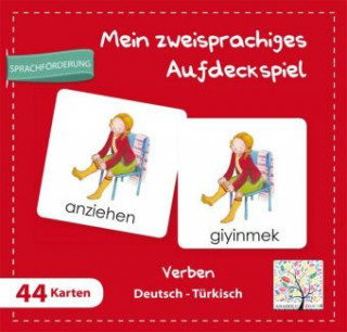 Hra/Hračka Mein zweisprachiges Aufdeckspiel, Verben Deutsch-Türkisch Buket Topakoglu