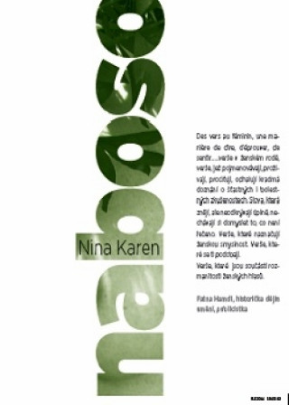 Kniha Naboso Nina Karen