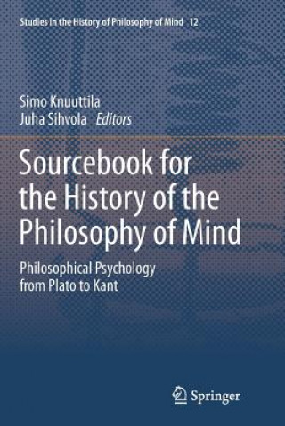 Książka Sourcebook for the History of the Philosophy of Mind Simo Knuuttila