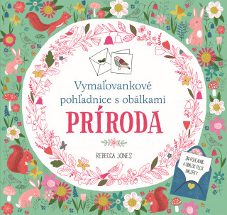 Book Príroda Vymaľovankové pohľadnice s obálkami Rebecca Jones