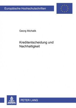 Book Kreditentscheidung Und Nachhaltigkeit Georg Michalik