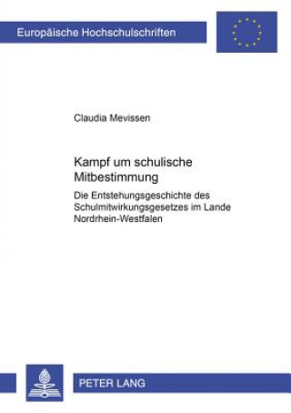 Buch Kampf Um Schulische Mitbestimmung Claudia Mevissen