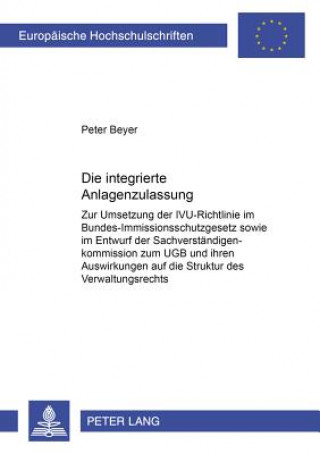 Kniha Integrierte Anlagenzulassung Peter Beyer