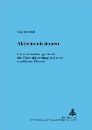 Könyv Aktienemissionen Uta Fredebeil
