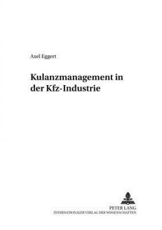 Książka Kulanzmanagement in Der Kfz-Industrie Axel Eggert