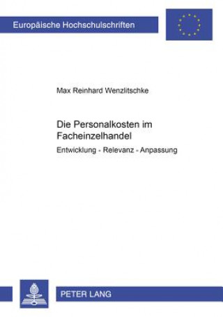 Książka Personalkosten Im Facheinzelhandel Max Wenzlitschke