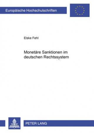 Kniha Monetaere Sanktionen Im Deutschen Rechtssystem Elske Fehl
