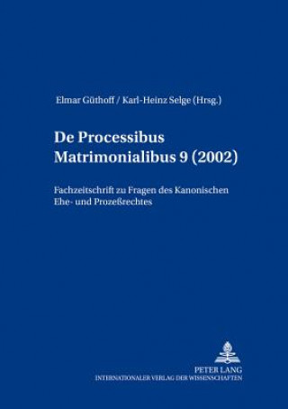 Könyv de Processibus Matrimonialibus Elmar Güthoff